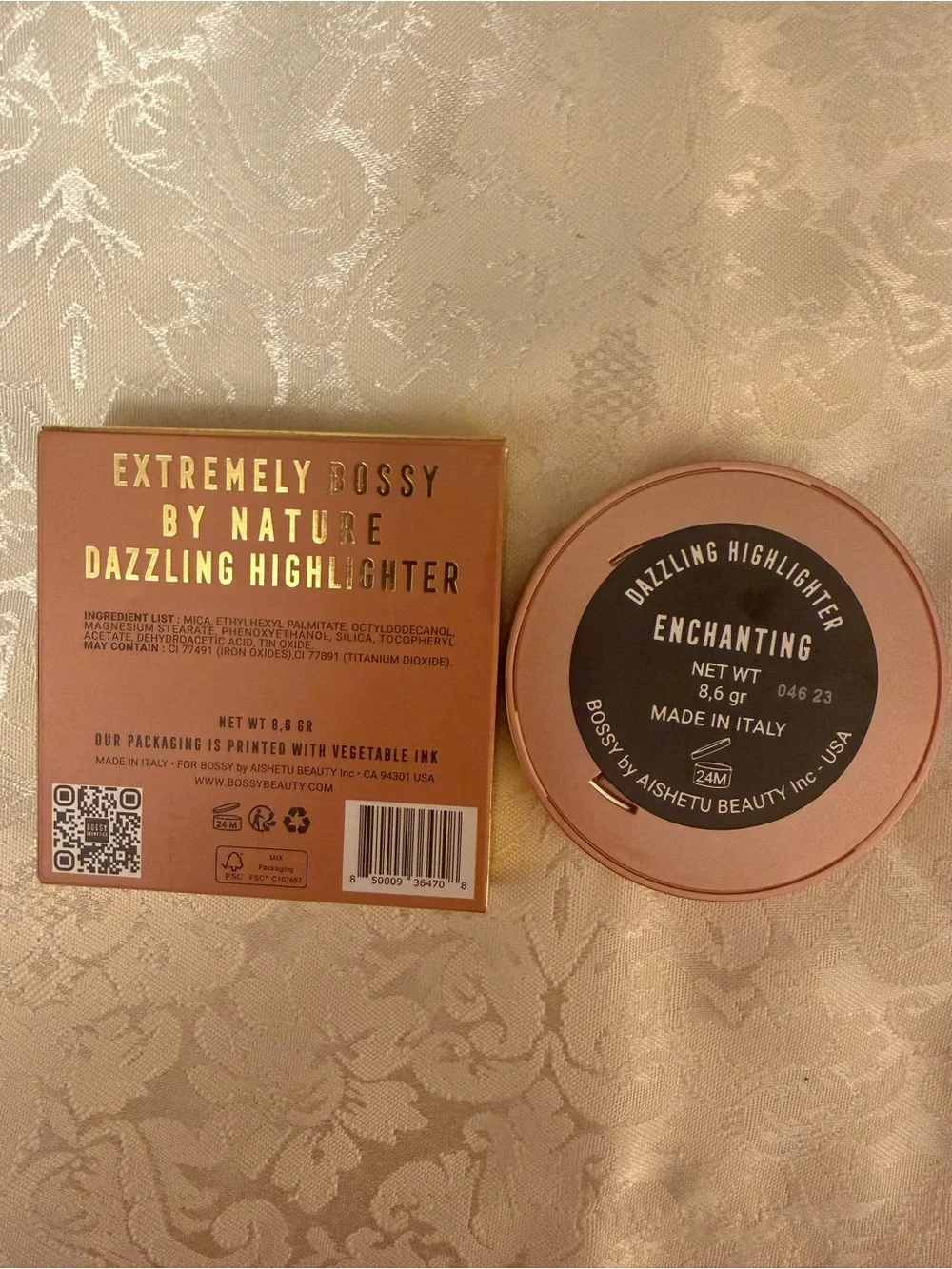 Bossy Cosmetics Extremely Bossy By Nature Highlighter, Enchanting 8.6g